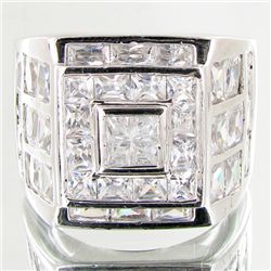 71ct Lab Diamond White Gold Vermeil on Sterling Ring (JEW-004286)