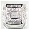 Image 1 : 71ct Lab Diamond White Gold Vermeil on Sterling Ring (JEW-004286)