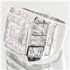 Image 2 : 71ct Lab Diamond White Gold Vermeil on Sterling Ring (JEW-004286)