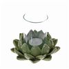Image 1 : Handcrafted Ceramic Lotus Candle Holder (CLB-000303)