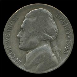 1943P/D/S Jefferson Silver WAR Nickel Set (COI-004983)