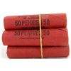 Image 2 : 1969D Lincoln 1c Unc Orig Bank Roll Lot of 7 UnOpened (COI-013840)
