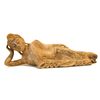 Image 1 : Reclining Buddha Hand Carved of Monkey Pod (CLB-001003)