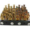 Image 3 : Hand Painted Marble Chess Set Wooden Drawer Box (CLB-001058)