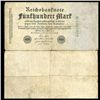 Image 1 : 1922 Germany 500 Mark Note Hi Grade Scarce (CUR-005669)