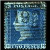 Image 1 : 1869 Britain 2p Blue Victoria Stamp Well Centered (STM-000713)