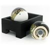 Image 3 : Egg Ceramic Salt & Pepper Shaker Set on Base (DEC-001011)