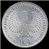 Image 1 : 1972J Germany Silver 10 Mark MS65 Matte Finish (COI-008555)