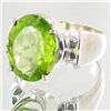 Image 2 : 30.95twc Natural Peridot Sterling Ring (JEW-004148)