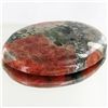 Image 1 : 43.85ct Scarce Ruby Zosite Pyrite Cabochon (GEM-045556)