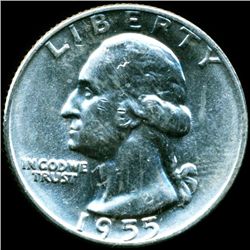 1955D Washington 25c MS64 (COI-012044)