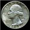 Image 1 : 1963 Washington 25c MS64 Scarce Type B Reverse (COI-012396)