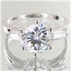 Image 1 : 20.45twc Lab Diamond White Gold Vermeil/925 Ring (JEW-003963)