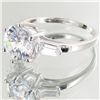 Image 2 : 20.45twc Lab Diamond White Gold Vermeil/925 Ring (JEW-003963)