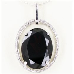 20.25twc Garnet Diamond 14k Gold Pendant (JEW-003384)