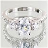Image 1 : 12.15twc Lab Diamond White Gold Vermeil/925 Ring (JEW-003961)