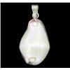 Image 1 : Sterling Shell Oval Pendant (JEW-001933)