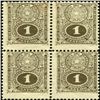 Image 1 : 1910 Paraguay 1c Numeral Block of 4 Variety (STM-000518)