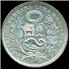 Image 2 : 1907 Peru 1/2 Sol Silver VF (COI-013645)