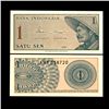 Image 1 : 1964 Indonesia 1 Sen Note Crisp Unc (CUR-006757)
