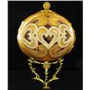 Image 2 : Fabrege Style Decorative Ostrich Egg Gilded Jewel Box (DEC-000656)