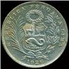 Image 2 : 1923 Peru 1/2 Sol Silver VF (COI-013647)