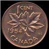 Image 2 : 1954 Canada 1c GEM BU MS65 Red w/SF (COI-007918)