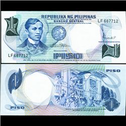 1960 Philippines 1P Note Hi Grade (CUR-007198)