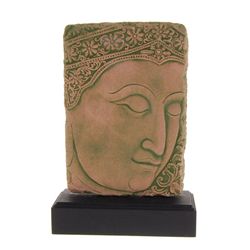Excellent Hand Cast Sandstone Buddha Face (CLB-000338)
