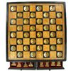 Image 2 : Hand Painted Marble Chess Set Wooden Drawer Box (CLB-001057)