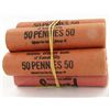 Image 2 : 1962D Lincoln 1c Unc Orig Bank Roll Lot of 7 UnOpened (COI-013837)