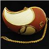 Image 1 : Handmade Carved Ostrich Egg Clutch Handbag Evening Bag (ACT-000421)