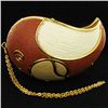 Image 2 : Handmade Carved Ostrich Egg Clutch Handbag Evening Bag (ACT-000421)