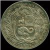 Image 2 : 1924 Peru 1 Sol Silver VF/XF ERROR (COI-013637)