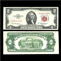 1953A $2 US Note Crisp Circulated SCARCE (CUR-004714)