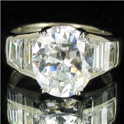 27.42twc Lab Diamond White Gold Vermeil/925 Ring (JEW-003985)
