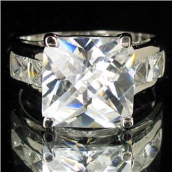 39.56twc Lab Diamond White Gold Vermeil/925 Ring (JEW-003986)