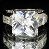 Image 1 : 39.56twc Lab Diamond White Gold Vermeil/925 Ring (JEW-003986)