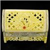 Image 3 : Chinese Handcarved Bone Gem Box (CLB-000854)