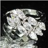 Image 1 : 24.87twc Lab Diamond White Gold Vermeil/925 Ring (JEW-003980)