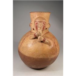 Pre Columbian Moche Flute Player