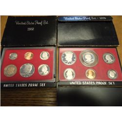 1979 & 82 US PROOF SETS (WITH BOXES)