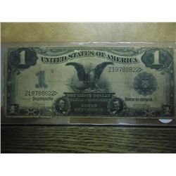 1899 LARGE SIZE $1 SILVER CERTIFICATE BLACK EAGLE
