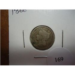 1866 THREE CENT PIECE (NICKEL)