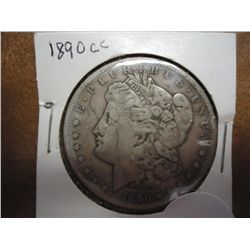 1890-CC MORGAN SILVER DOLLAR