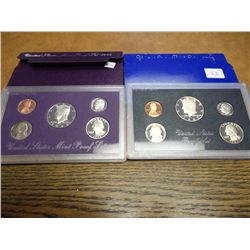 1983 & 92 US PROOF SETS (WITH BOXES)