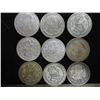 Image 1 : 9 MEXICIAN SILVER PESOS .4626 OZ. ASW