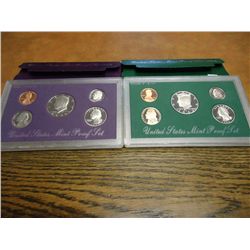 1990 & 94 US PROOF SETS (WITH BOXES)