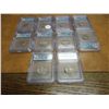 Image 2 : 10 ASSORTED ICG BUFFALO NICKEL SLABS