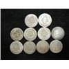 Image 2 : 10 ASSORTED SEATED LIBERTY DIMES